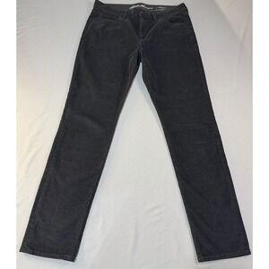 Eddie Bauer Women's Size 6 Corduroy Pants Boyfriend Slim Fit , Leg Relaxed Gray
